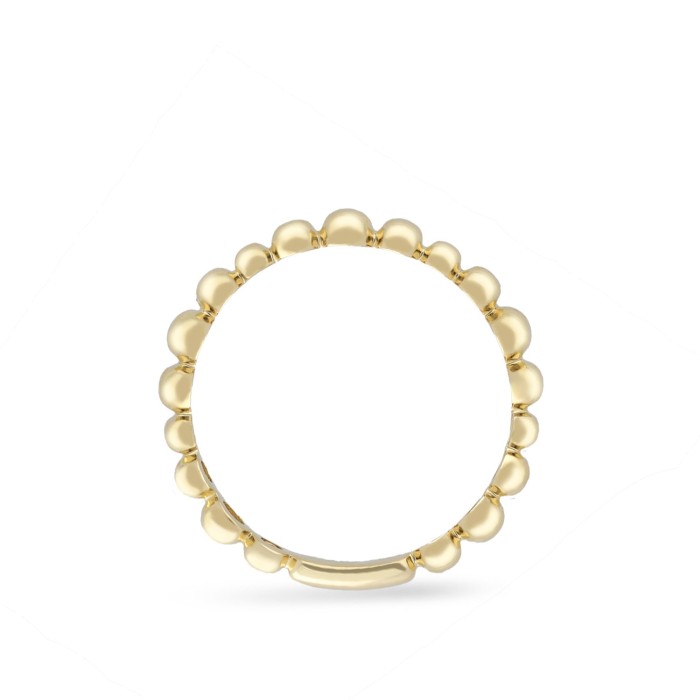 Bollicine Circular Ring Grau Yellow Gold