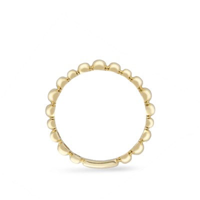 Bollicine Circular Ring Grau Yellow Gold
