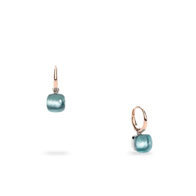 Pendientes Nudo Topacio azul