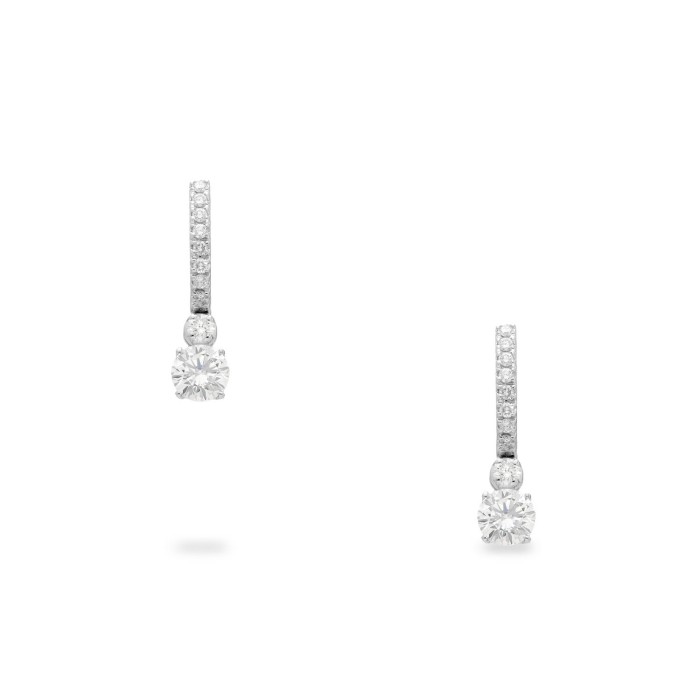 Pendientes oro blanco