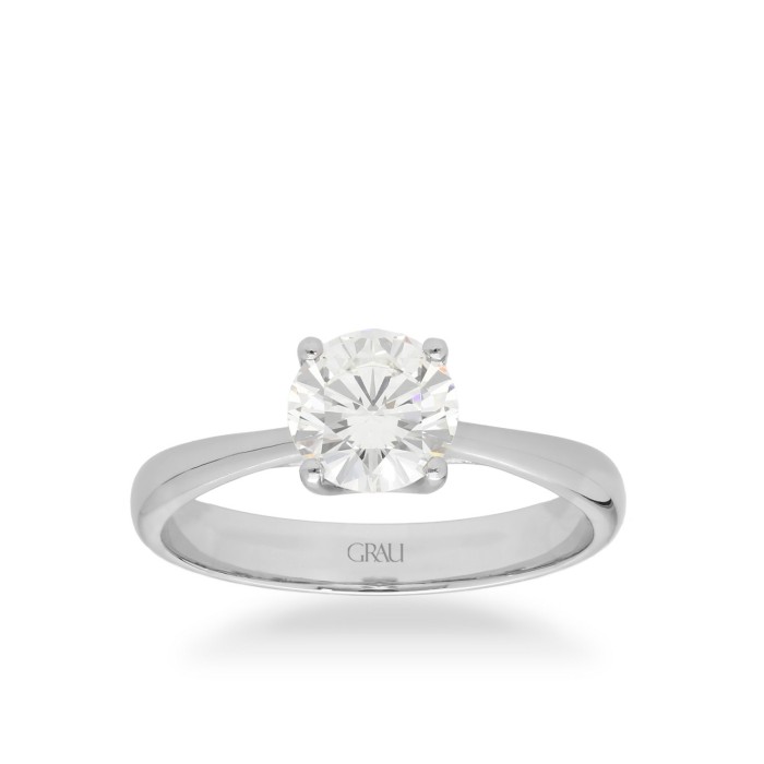 Platinum Solitaire Ring