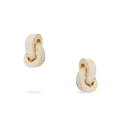 Pendientes de Lazo en Oro Amarillo