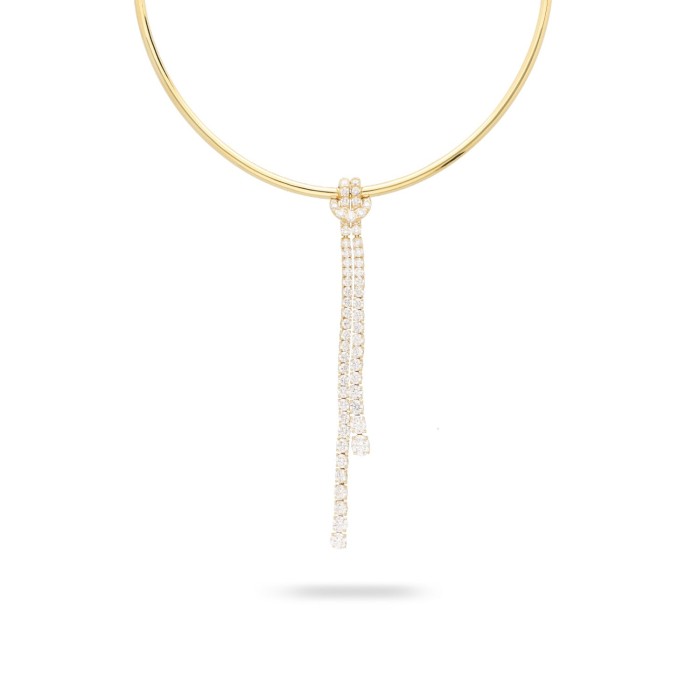 Rigid Yellow Gold Necklace