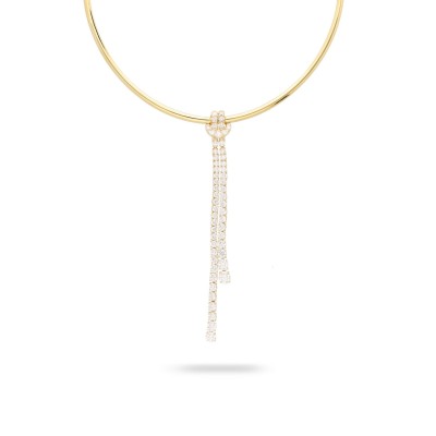 Rigid Yellow Gold Necklace