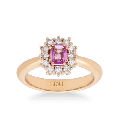 Pink Gold Rosetón Ring