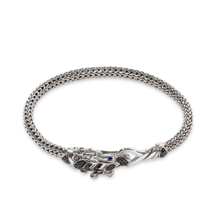 Naga Heritage Silver & Sapphire Bracelet