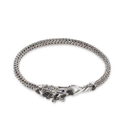 Naga Heritage Silver & Sapphire Bracelet