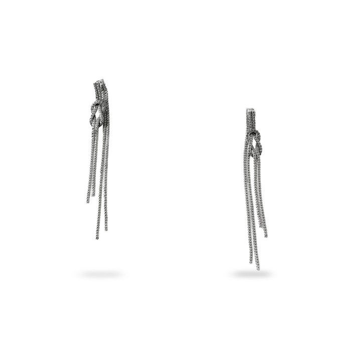 Love Knot Silver Earrings