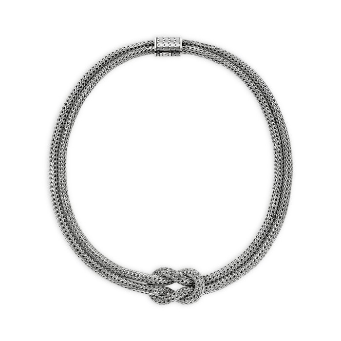 Love Knot Silver 5MM Necklace