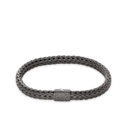 Icon 7.5 mm Dark Silver Bracelet