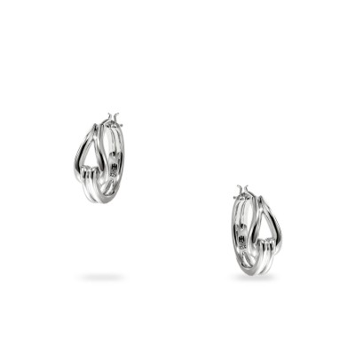 Pendents Surf Huggie de Plata de Llei 12MM