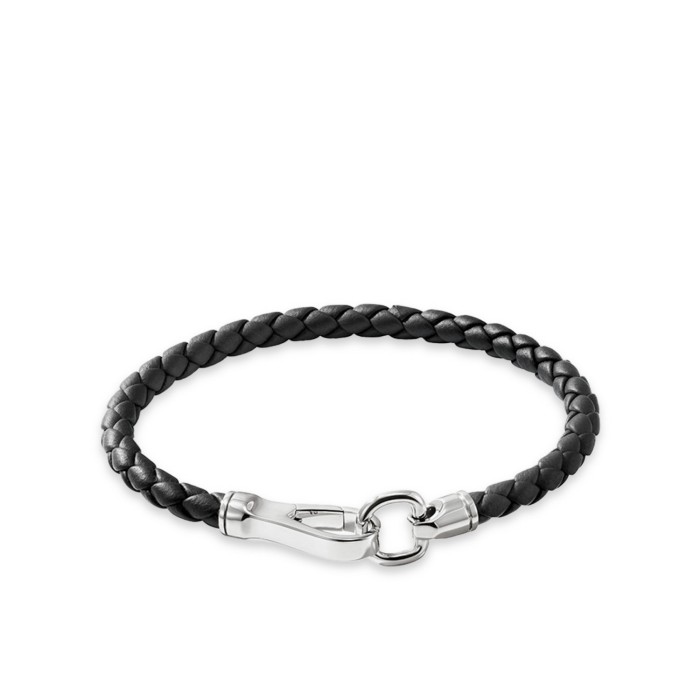 Polsera de Cuir i Plata amb Tancament de Ganxo