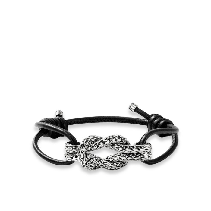 John Hardy Love Knot Leather Bracelet