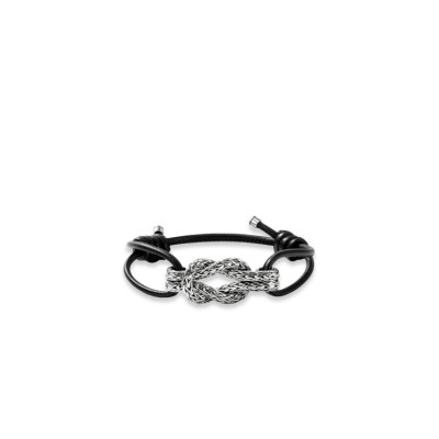 Pulsera de Cuero con Nudo de Amor