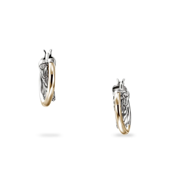 Arracadas JH Essential Crossover en Oro de 14kt