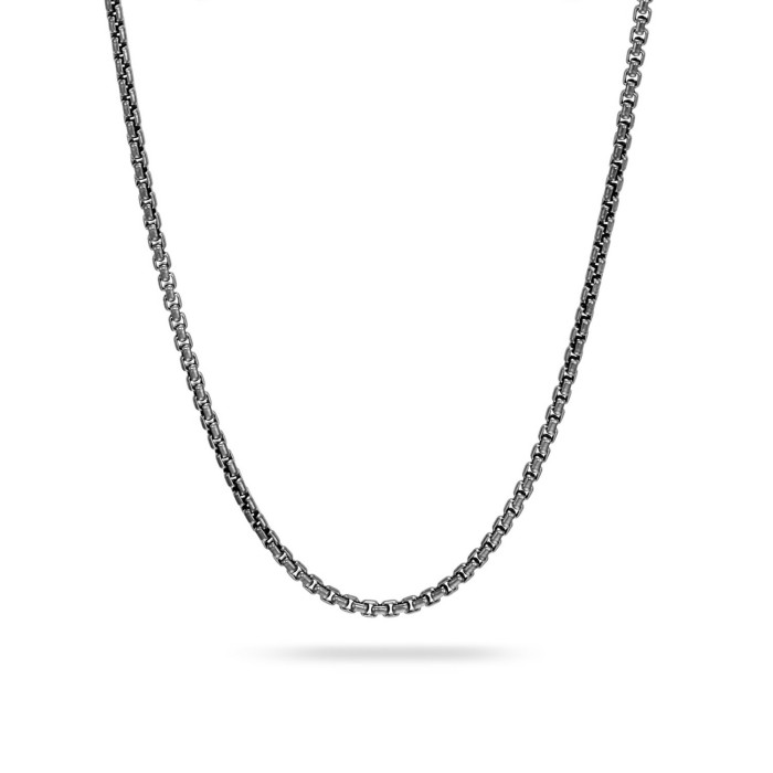 Collaret Box Chain 2.7mm en Plata Esterlina Fosca