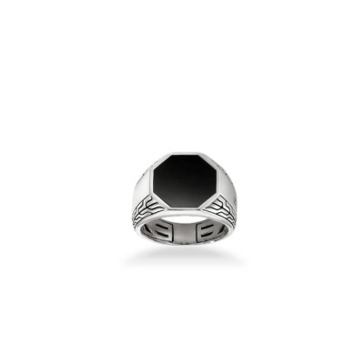 John Hardy ID Octagon Silver Signet Ring