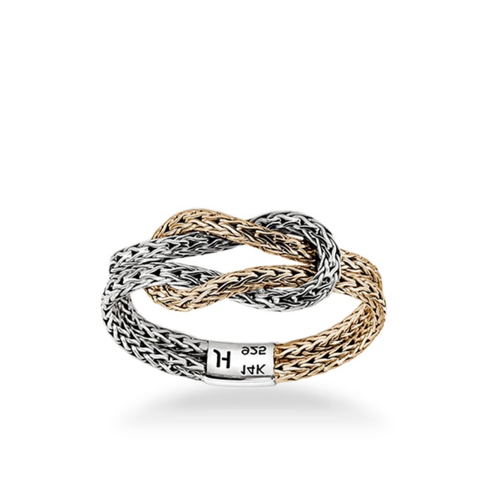 Anell Love Knot Plata i Or 14K John Hardy