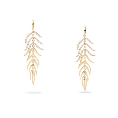 Pendientes largos Grau con Diamantes