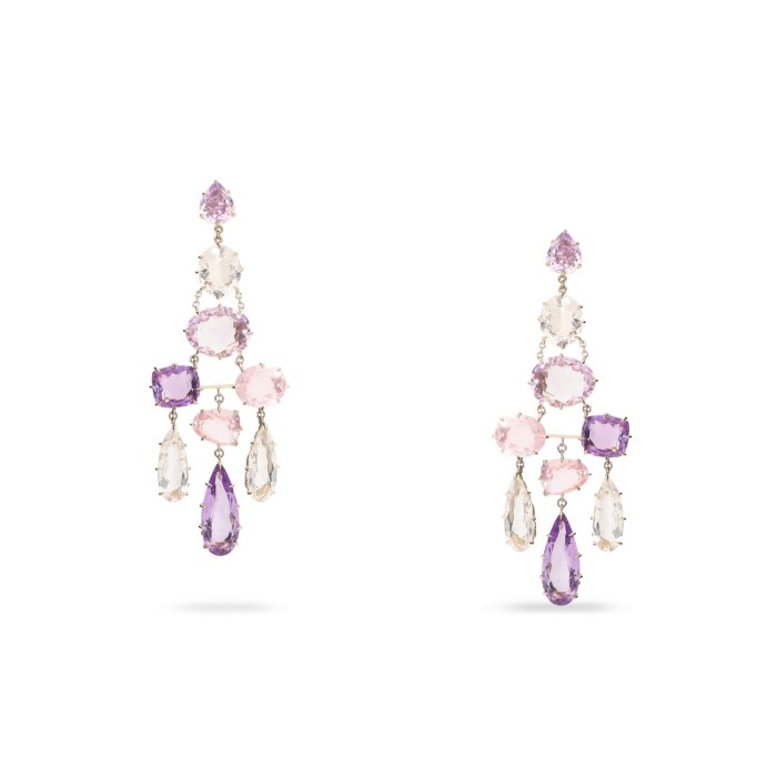 Pendientes Spring Chandelier de oro amarillo