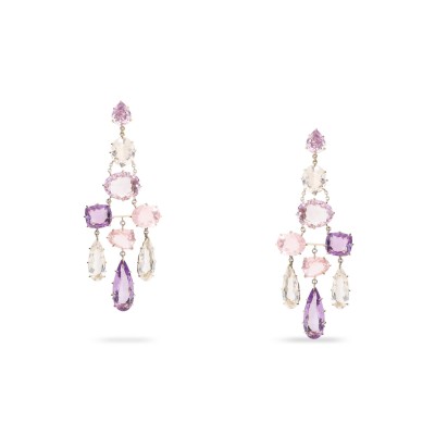 Pendientes Spring Chandelier de oro amarillo