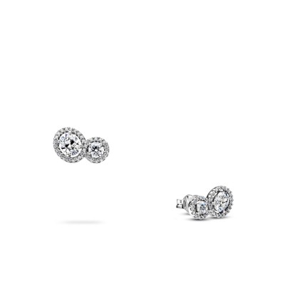 Pendientes Pandora Timeless de plata con zirconia