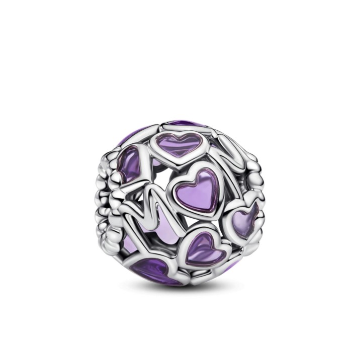 Charm Corazón Mum Pandora Plata
