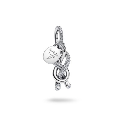 Charm Doble Nus Infinit Pandora Plata