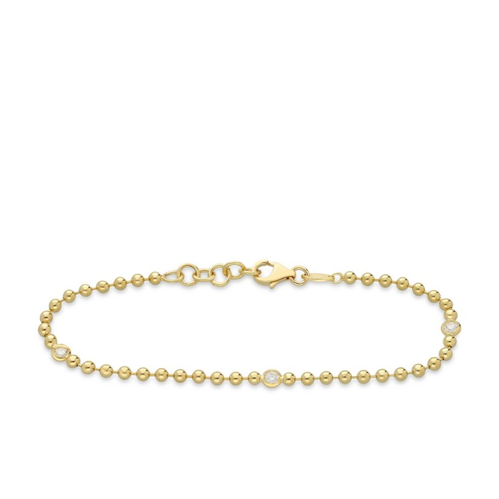 Bollicine My Essence Yellow Gold and Diamonds Bracelet