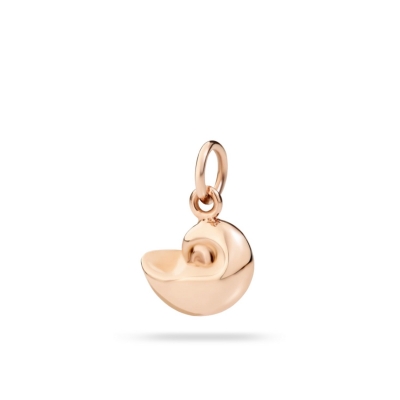 Dodo rose gold shell pendant