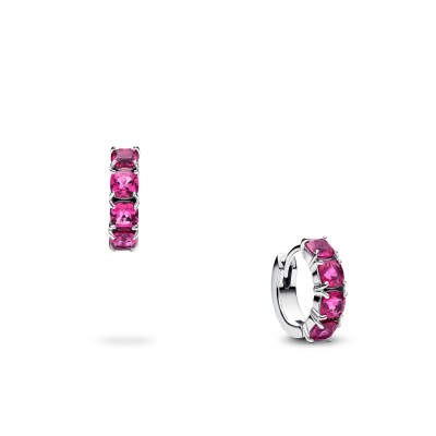 Pandora Silver Hoops