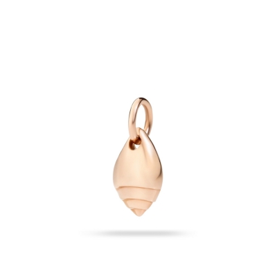 Charm or pendant in rose gold Dodo shell