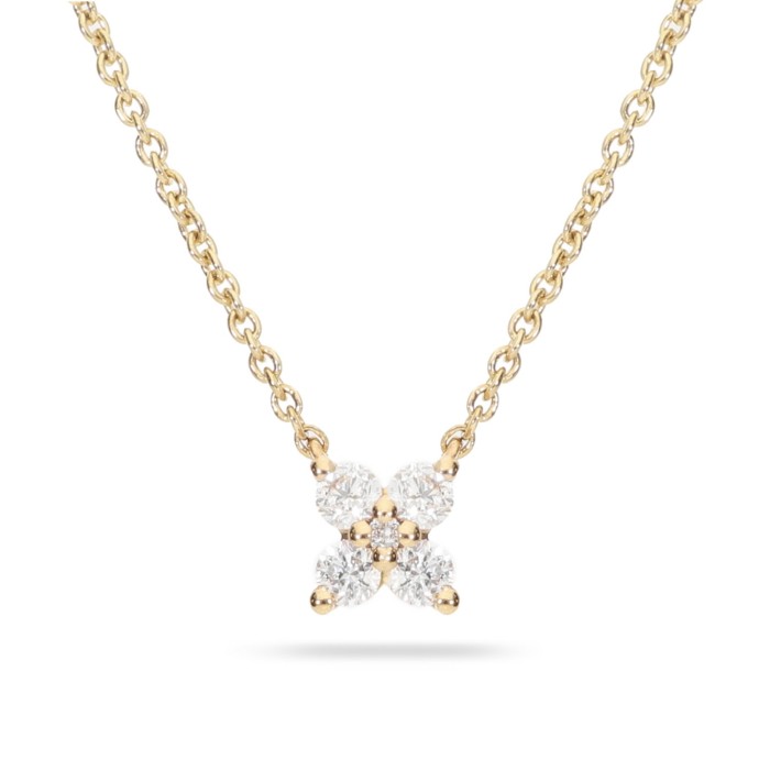 Flower Choker Yellow Gold & Diamond