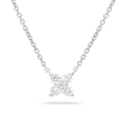 Flower Choker White Gold & Diamond