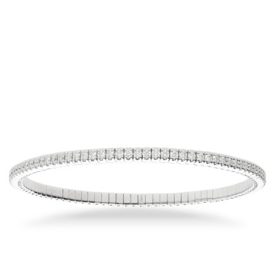 Elastic Rivière Bracelet with Diamonds