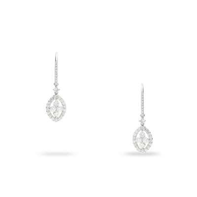 White Gold Monaquilla Earrings with Diamonds