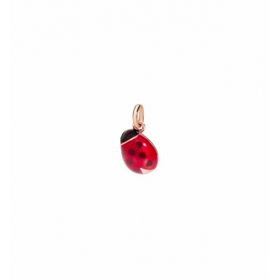 Mini Ladybug Charm in 9K Rose Gold by Dodo