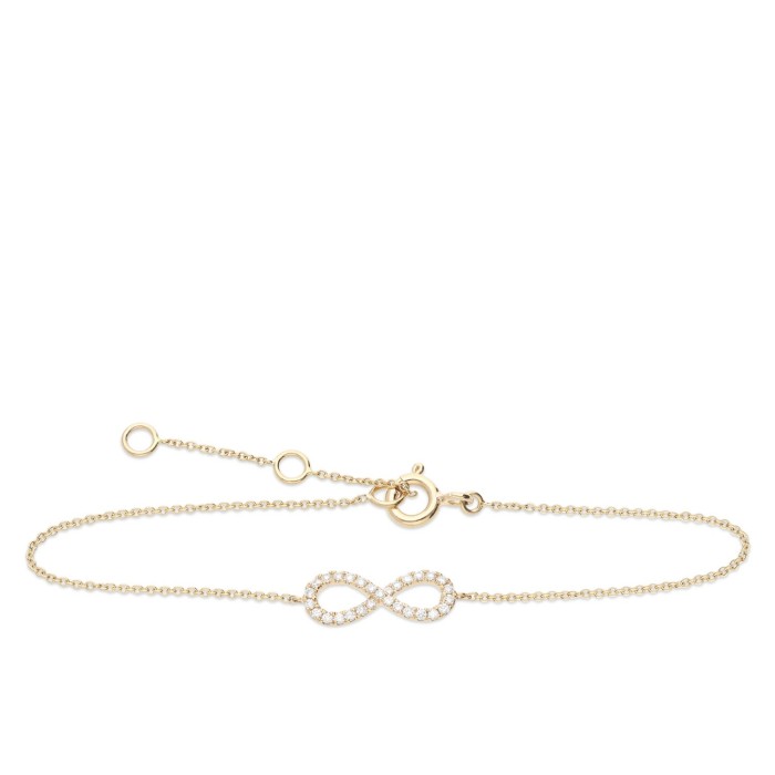 Polsera Grau Infinit Or Groc i Diamants