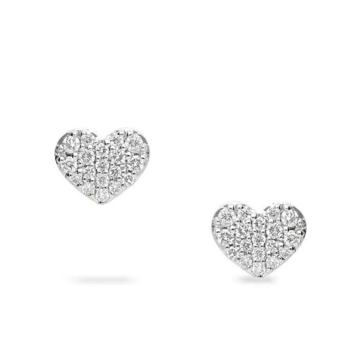 Arracades Dormilona Cor amb Diamants