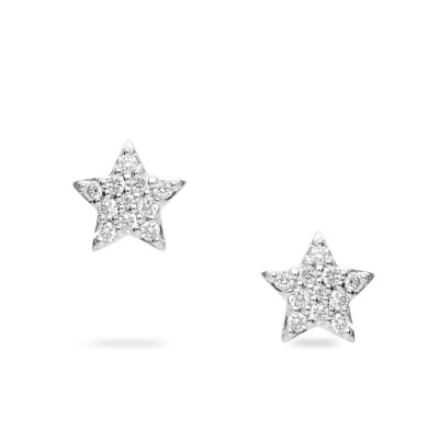 Pendientes Dormilona Estrella con Diamantes