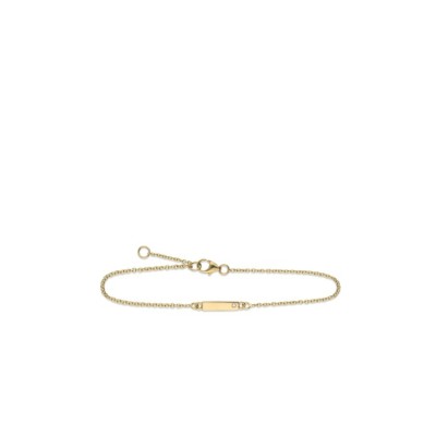 Brazalete 'No me olvides' de Oro Amarillo con Diamante
