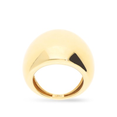 Yellow Gold Bombée Ring by Grau