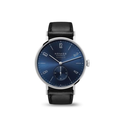 Reloj Tangente Acero y Esfera Azul Nomos