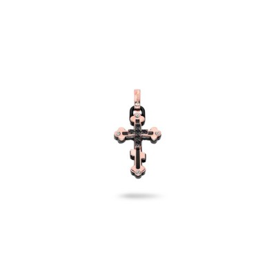 Penjoll Baraka de Ceràmica negra, Or blanc, Or rosa amb Diamants