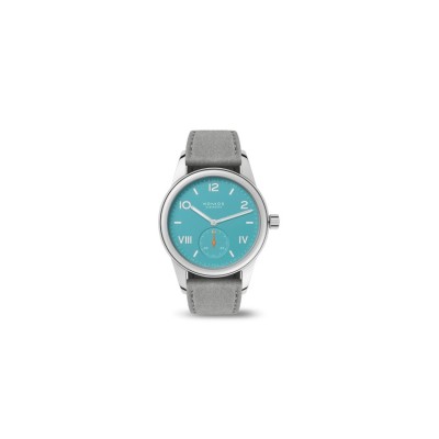 Nomos Club Steel Watch With Blue Dial