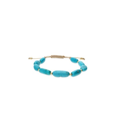 Polsera d’Or Groc de 18 kt amb Turquesa
