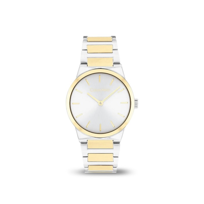 Calvin Klein Linear Elegance Watch with Golden PVD