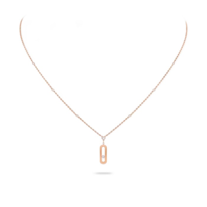 Collar Messika Move UNO Long en Oro Rosa