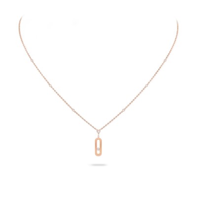 Collar Messika Move UNO Long en Oro Rosa