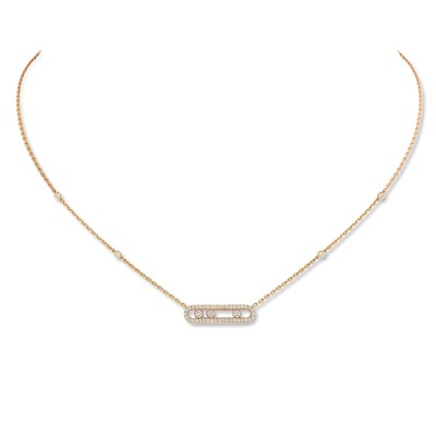 Collar en Oro Amarillo con Diamantes Pavé Messika Baby Move
